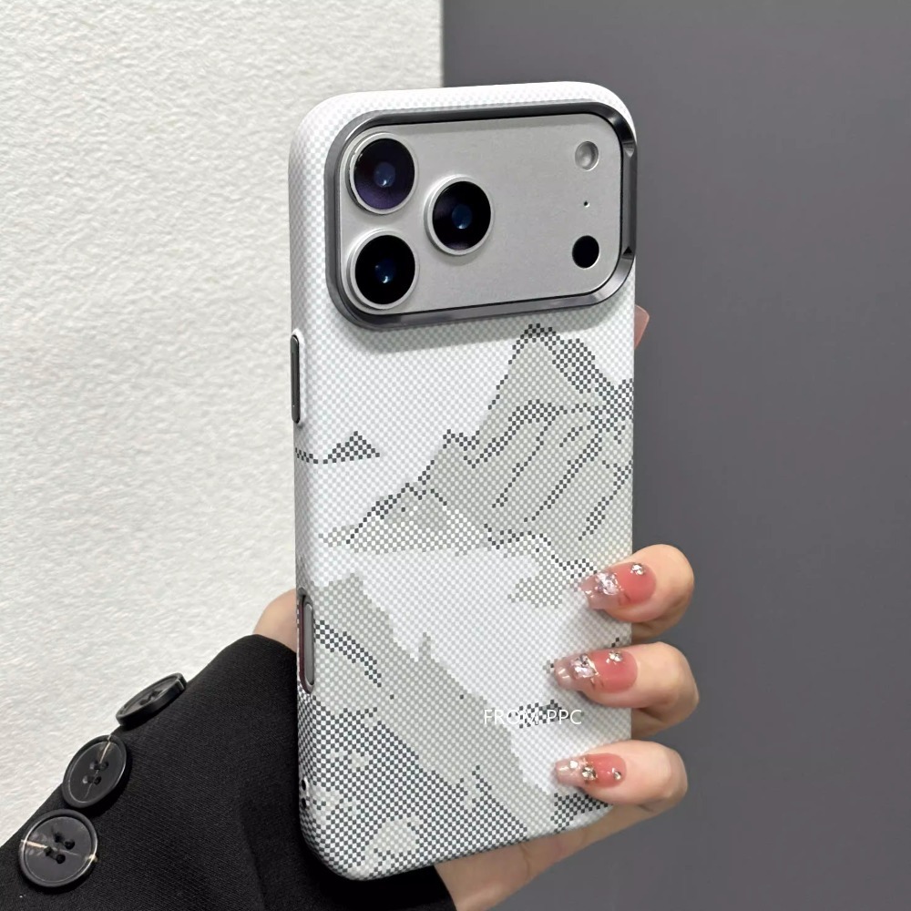 Camera Lens Protector - Snow Mountain magnetische hoes voor iPhone