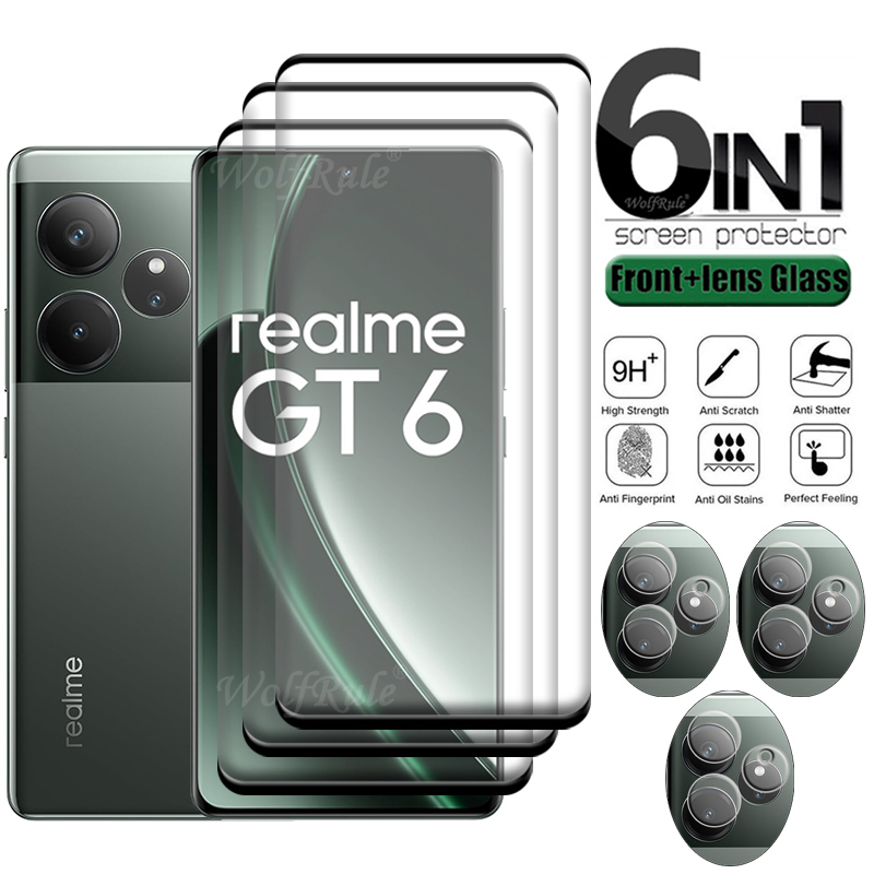 Realme Gt 6 - 6-In-1 Voor Realme Gt 6 Glas