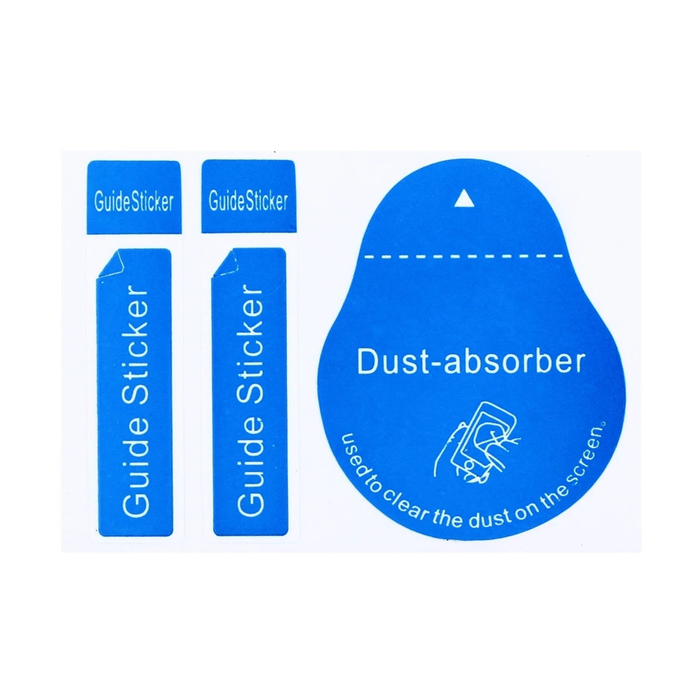 Dust Removal Sticker - Gehard glas schermreiniger gids sticker, stofabsorber