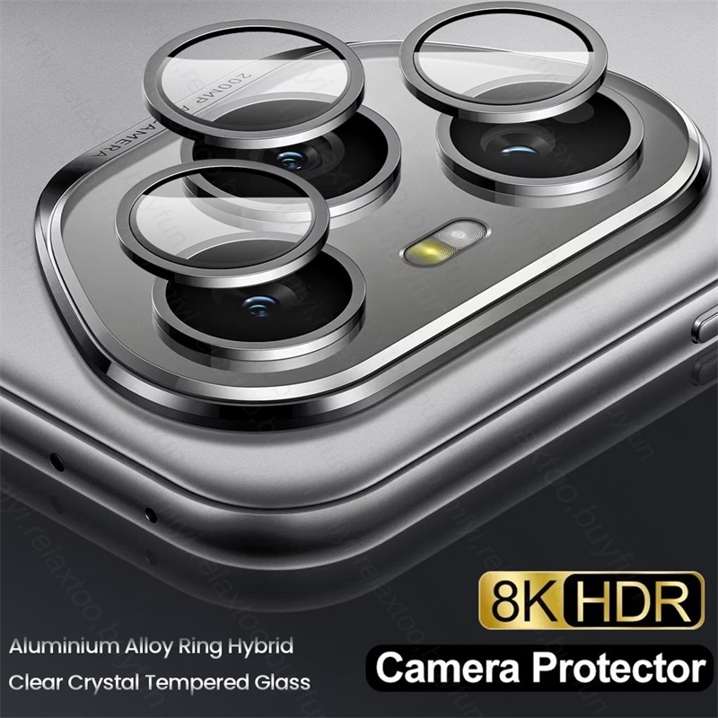 Tempered Glass Screen 9H - Honor400Pro Metal Ring Camera Beschermkap Voor