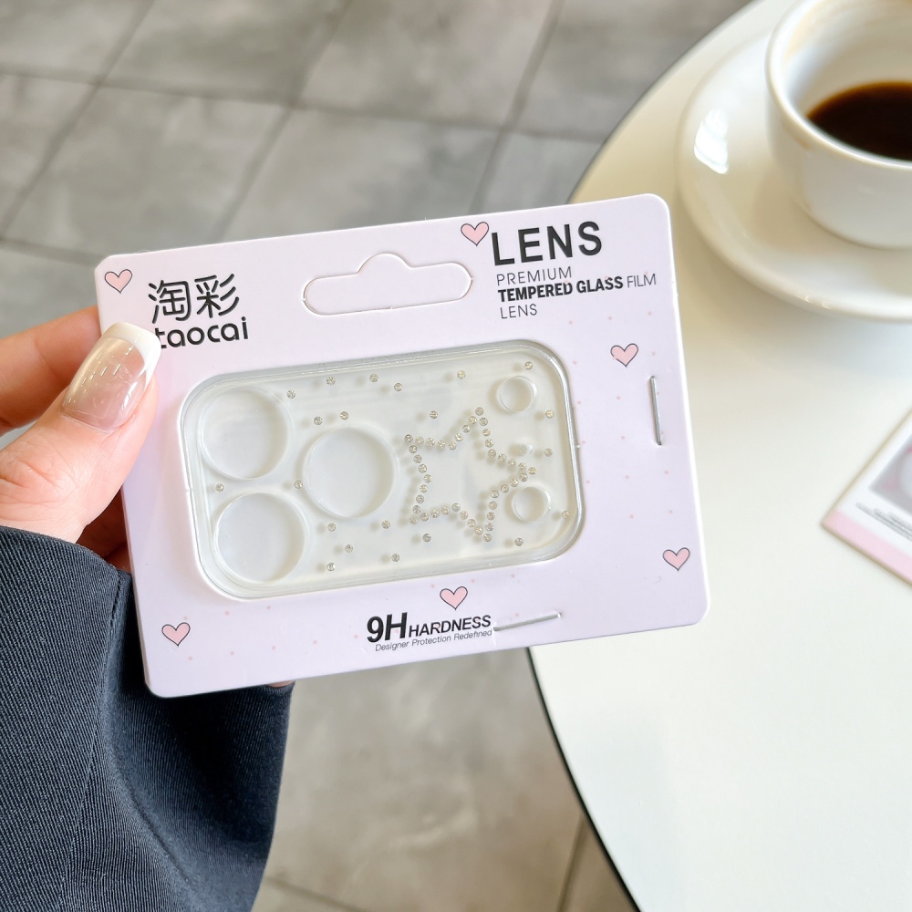 Luxe Diamant 3D Hart Glazen Ca - Camera Lens Protector recensie en prijs
