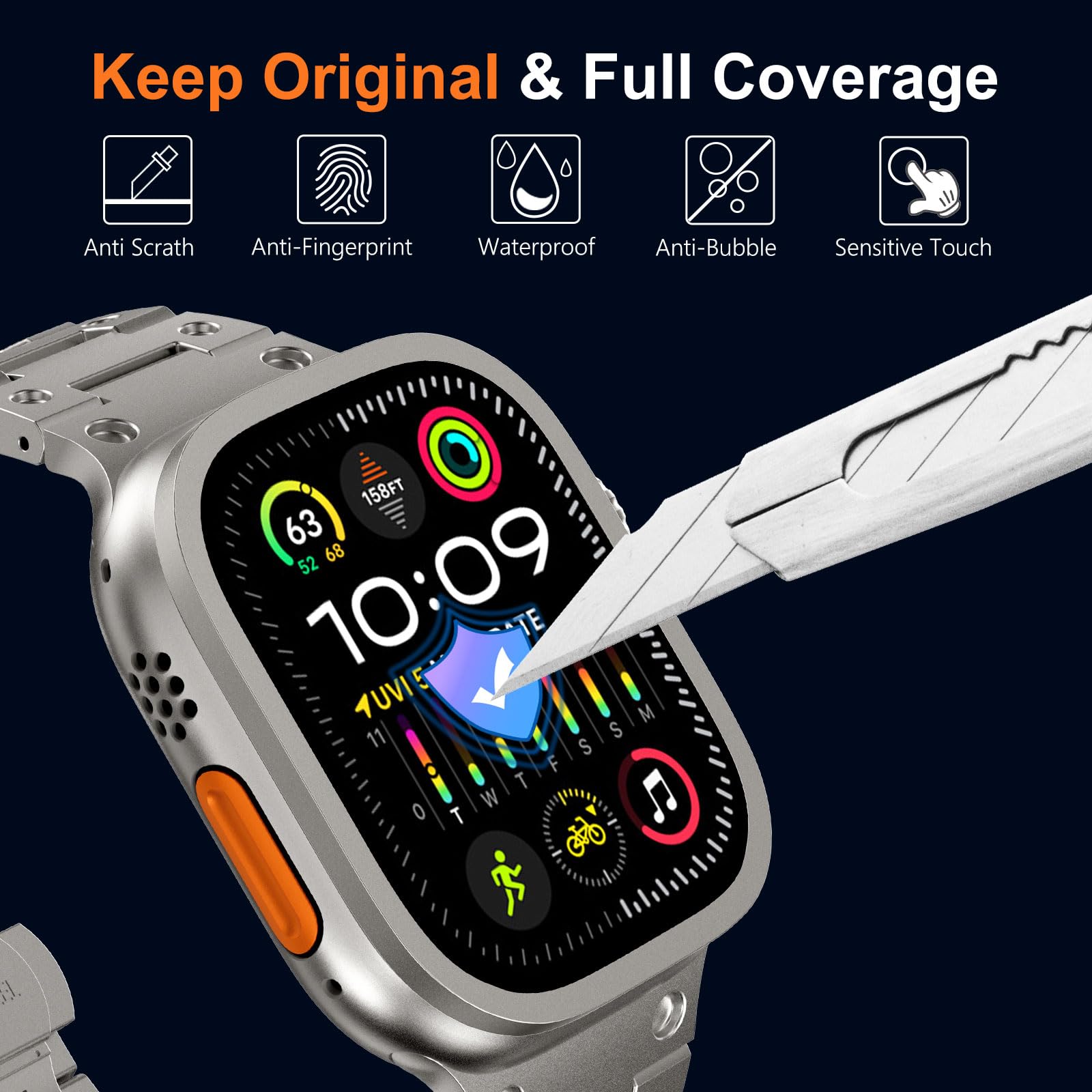Gehard glas voor Apple Watch U - Smartwatch Screen Film recensie en prijs