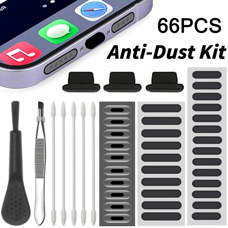 66 STKS Stof Plug Telefoon Lui - Dust Removal Sticker recensie en prijs