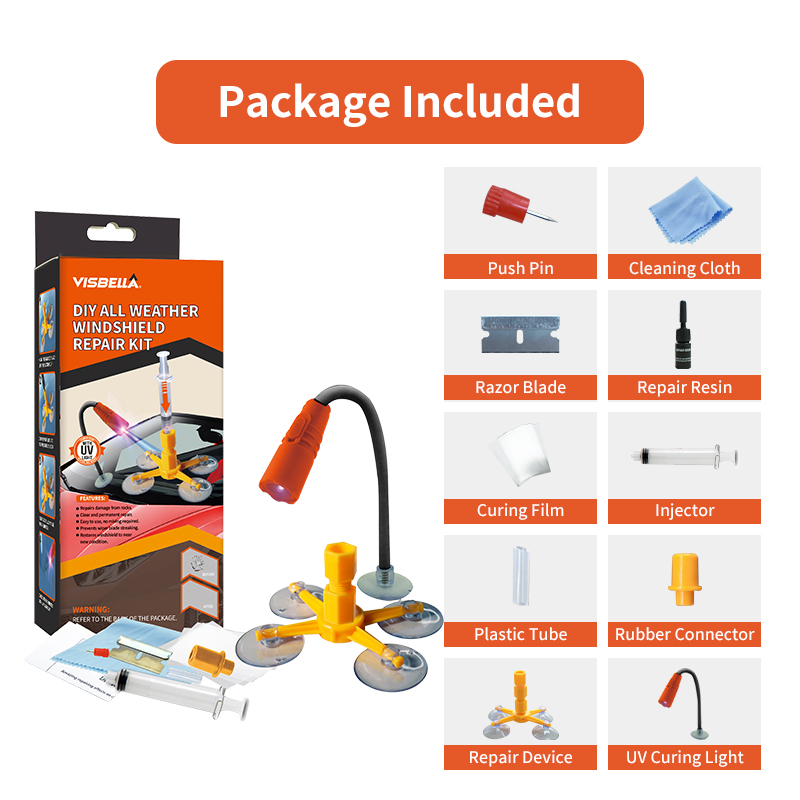 Visbella Auto Voorruit Reparat - Liquid Uv Glue Kit recensie en prijs