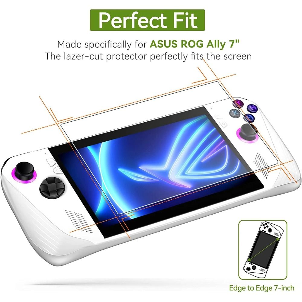 3PCS Accessoires Game Console  - Curved Edge Screen recensie en prijs