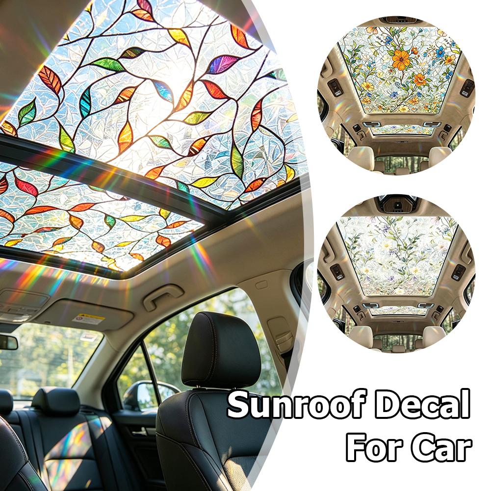 Bloemenmotief glas-in-lood aut - Glass Protector Auto recensie en prijs